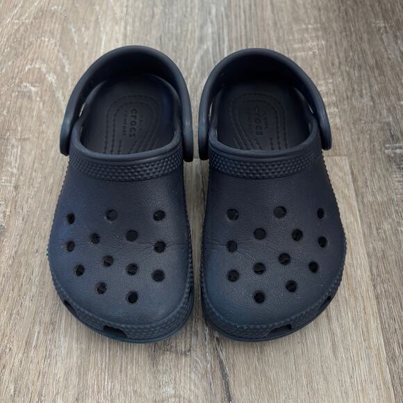 CROCS Other - Crocs Toddler Boy Classic Clogs Navy Blue - Size: 8